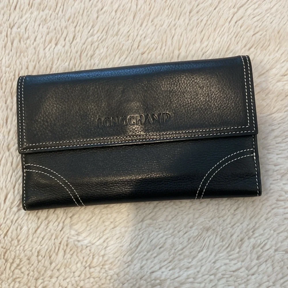 LONGCHAMP Black Leather Wallet - Picture 4 of 11